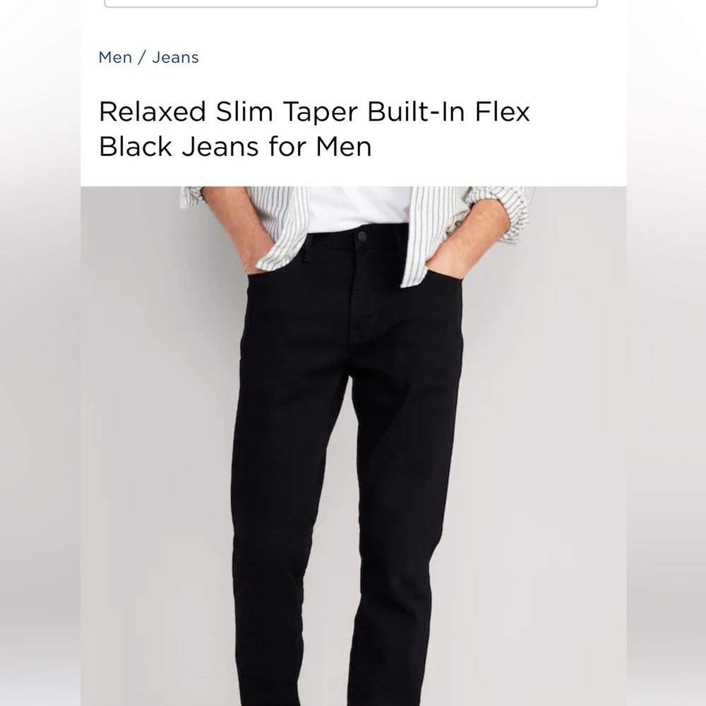 NWT men’s old navy black jeans​